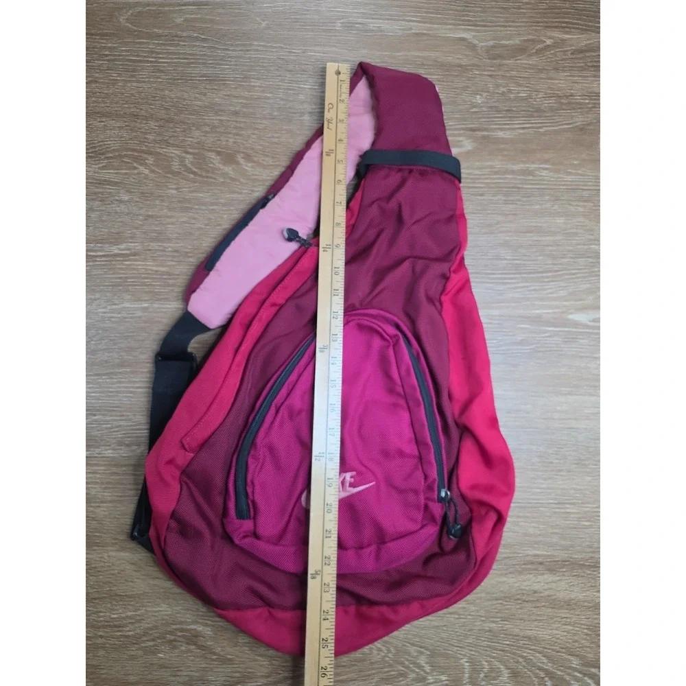 Vintage 2003 Nike Sling Backpack Red/pink Y2K Crossbody One Strap Logo Bag Sport
